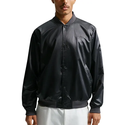 Áo Khoác Nam Nike Men's Sportswear Club Varsity Jacket IF0727-010 Màu Đen Size S (Form Á)