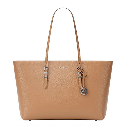 Túi Tote Nữ Michael Kors MK Quinn Large Pebbled Leather Tote Bag 30T5SQNT9L Màu Be