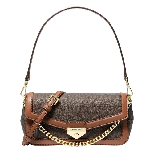 Túi Đeo Chéo Nữ Michael Kors MK Soho Small Signature Logo Convertible Crossbody Bag 35S6G1SC5B Màu Nâu