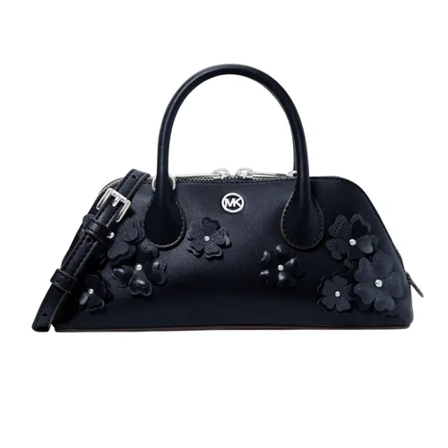 Túi Đeo Chéo Nữ Michael Kors MK Petra Small Floral Embellished Crossbody Bag 35S6S2PC5V Màu Xanh Navy