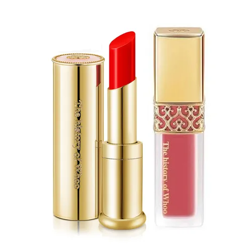 Set Son Kem Whoo Velvet Liquid Lip Màu 18 Rose Pink + Son Dưỡng Whoo Glow Lip Balm Màu 45 Royal Red