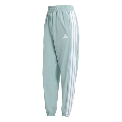 Quần Dài Thể Thao Nữ Adidas Train Essentials 3-Striped Woven Pants KC5494 Màu Xanh Nhạt Size S