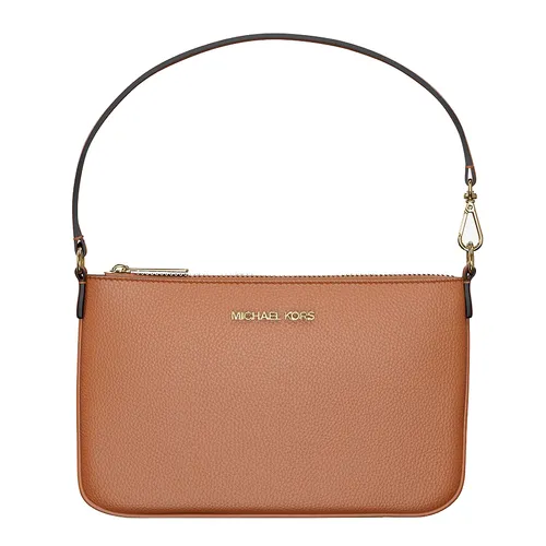 Túi Đeo Vai Nữ Michael Kors MK Jet Set Small Pebbled Leather Convertible Wristlet 35S5GTVW5L Màu Nâu