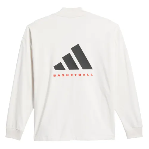 Áo Thun Dài Tay Adidas Basketball Long Sleeve Tee JE3766 Màu Trắng Size XS (Form Âu)