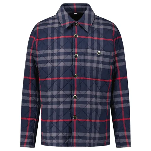 Áo Khoác Nam Burberry Men's Forres Diamond Quilted Jacket 8091458 Màu Xanh Navy Size XS