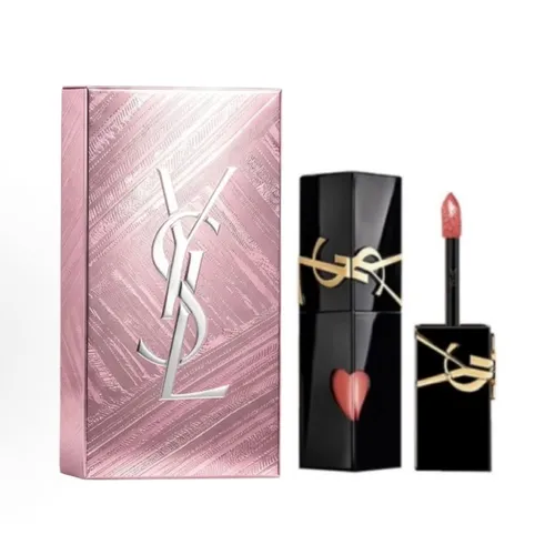 Set Son Kem Yves Saint Laurent YSL Lip The Inks Blur 202 Coral Sensation Màu Cam San Hô + Hộp quà YSL