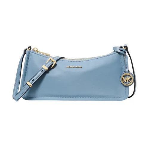 Túi Đeo Chéo Nữ Michael Kors MK Zadie Small Nylon Crossbody Bag 32S6G6ZC5C Màu Xanh Blue