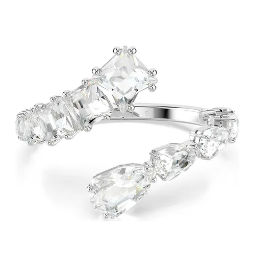 Vòng Đeo Tay Nữ Swarovski Matrix Bangle Mixed Cuts, White, Rhodium Plated 5701898 Màu Bạc