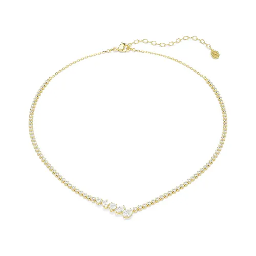 Dây Chuyền Nữ Swarovski Mesmera Necklace Mixed Cuts, White, 18K Gold Finish 5747931 Màu Vàng
