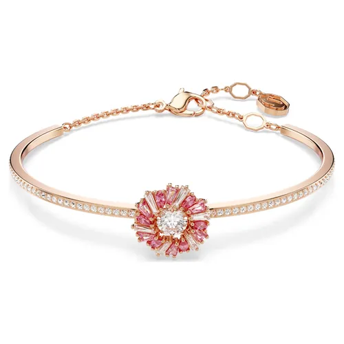 Vòng Đeo Tay Nữ Swarovski Idyllia Banglemixed Cuts, Flower, Pink, Rose Gold-Tone Plated 5699082 Màu Vàng Hồng