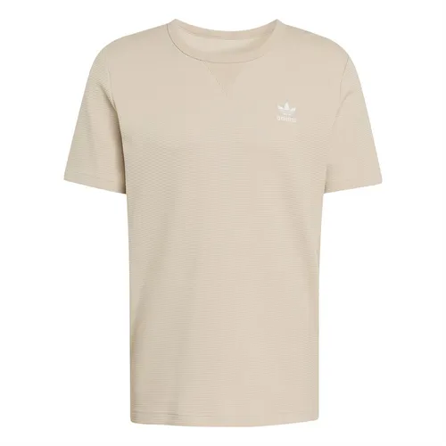 Áo Thun Nam Adidas Trefoil Essentials Waffle Tee KE1180 Màu Nâu Khaki Size M