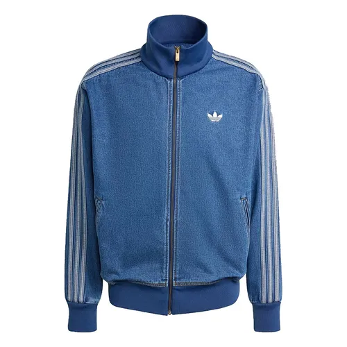 Áo Khoác Jean Nam Adidas Track Top Denim Adicolor Firebird KD1517 Màu Xanh Đậm Size S