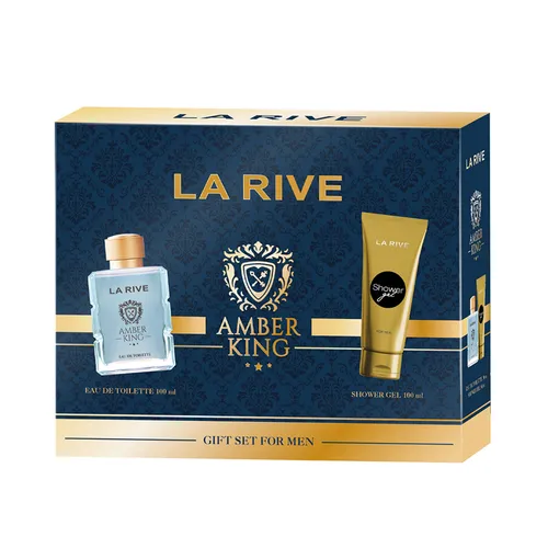 Set Nước Hoa Nam La Rive Men's Amber King EDT 2 Món
