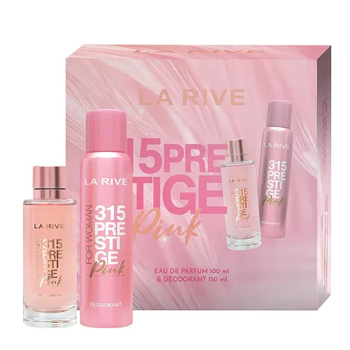 Set Nước Hoa Nữ La Rive 315 Prestige Pink EDP 100ml + Xịt Khử Mùi Deodorant 150ml