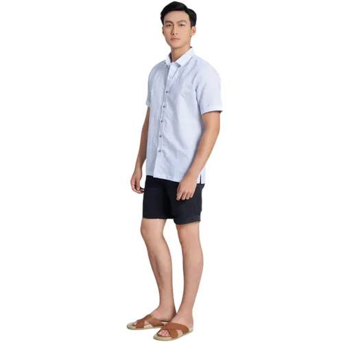 Quần Short Nam F2 Fashion & Freedom Linen Holidays Vibes SN38-D-29-0323 Màu Đen Size 29