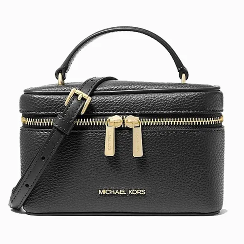 Túi Xách Tay Nữ Michael Kors MK 35F6GVFC5L Vivi Small Vanity Crossbody Bag Black Màu Đen