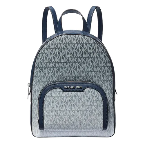 Balo Nữ Michael Kors MK Jaycee Medium Ombré Signature Logo Backpack 35R5S8TB8V Màu Xanh Đậm