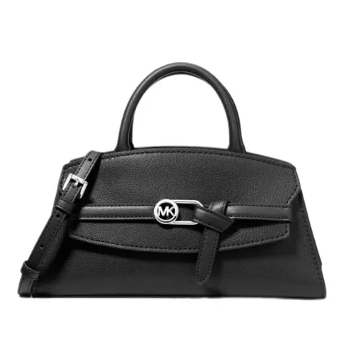 Túi Đeo Chéo Nữ Michael Kors MK Greta Small Leather Satchel 35F6SG8S1L Màu Đen