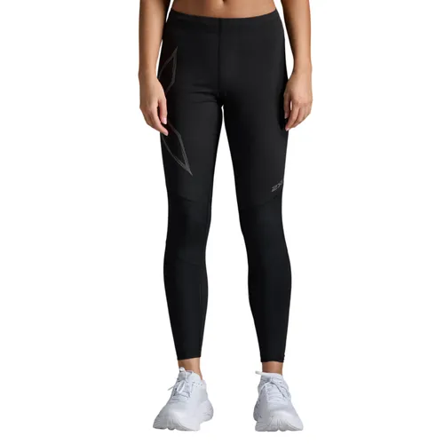 Quần Chạy Bộ Nữ 2XU Ignition Shield Compression Tights WA6312b-BLK/BRF Màu Đen Size S