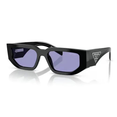 Kính Mát Nam Prada Sunglasses 0PR 09ZSF 16K01O Black Violet Màu Đen Tím