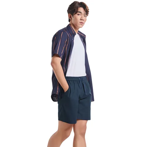 Quần Short Nam F2 Fashion & Freedom Linen SN39-XANH DEN-29-0624 Màu Xanh Đen Size 29