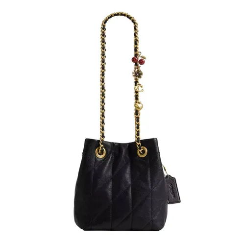 Túi Đeo Chéo Nữ Coach Jade Drawstring Bag With Quilting CER88 Màu Đen