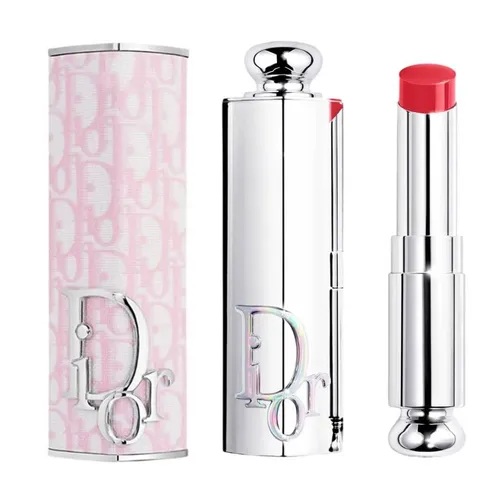 Combo Vỏ + Son Dior Addict Glass Lipstick 344 Pink Milly Màu Hồng Dâu + Case Pink Oblique