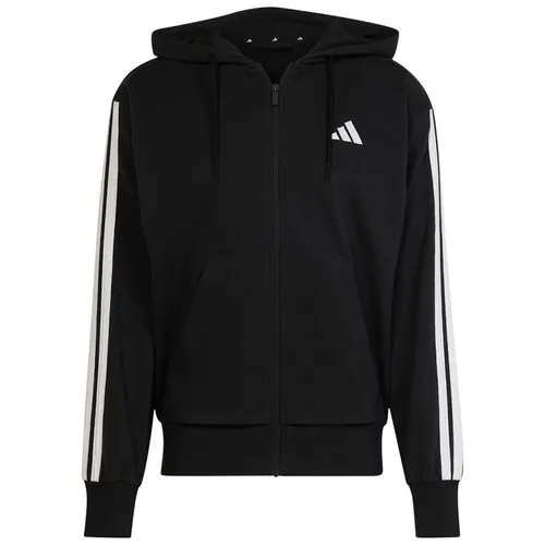 Áo Hoodie Nữ Khóa Kéo Adidas Essentials 3-Stripes French Terry Full-Zip JE0052 Màu Đen Size L