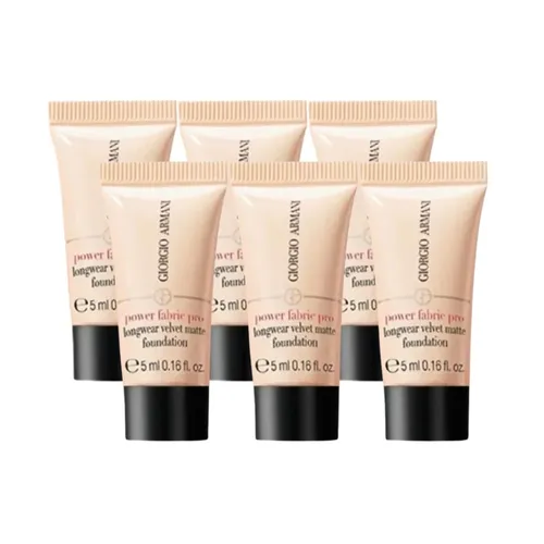 Set Kem Nền Giorgio Armani Power Fabric Pro Foundation 5ml x 6 Mini Set Tone 01