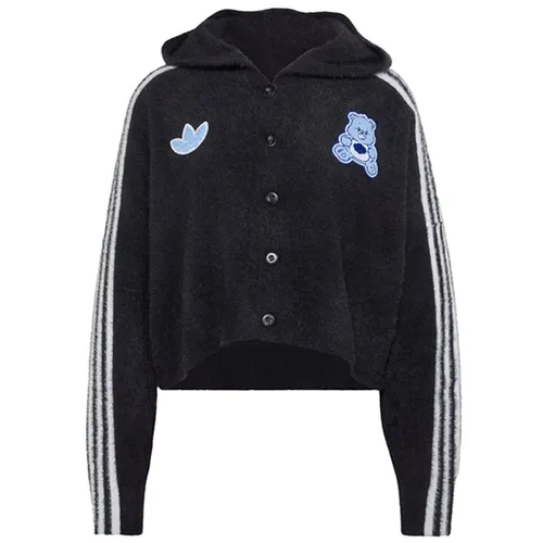 Áo Khoác Nỉ Nữ Adidas Care Bears Hooded Cardigan KR9627 Màu Xám Đậm Size M