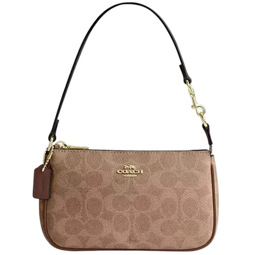 Túi Đeo Vai Nữ Coach Nolita 19 In Signature Canvas Shoulder Bag CW426 Màu Nâu