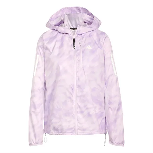 Áo Khoác Nữ Adidas Own The Run Patterned Overlay Jacket JL8702 Màu Tím Size XS