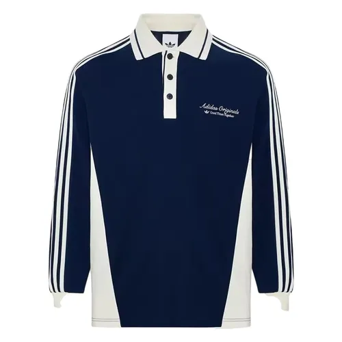 Áo Polo Dài Tay Nam Adidas Originals KW5687 Màu Xanh Navy Size XS