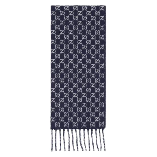 Khăn Quàng Cổ Gucci Blue Scarf Màu Xanh Navy