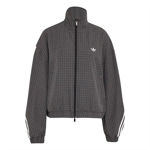 Áo Khoác Nữ Adidas Striped Track Top LD5339 Màu Xám Size XS