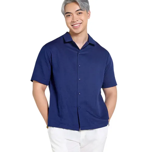 Áo Sơ Mi Nam F2 Fashion & Freedom Linen Tender Drit SMMN036-XD-S-0525 Màu Xanh Dương Size S