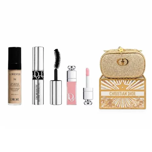 Set Trang Điểm Dior Forever 1N + DiorShow Iconic Overcurl + Dior Addict Lip Maximizer + Kèm Túi