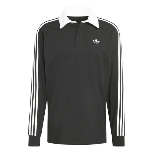 Áo Polo Dài Tay Nam Adidas 3 Stripes Rugby Longsleeve Polo KE3576 Màu Đen Size XL