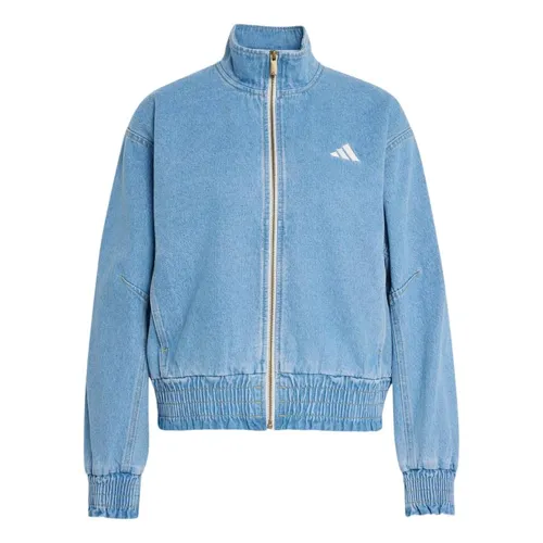 Áo Khoác Nữ Adidas Stadium Washed Denim Loose Fit Jacket KV0625 Màu Xanh Denim Size M