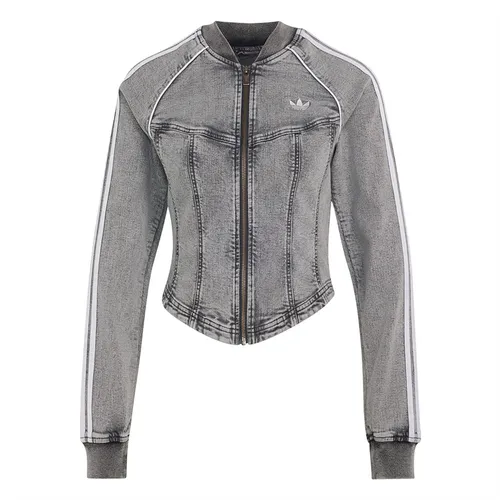 Áo Khoác Nữ Adidas Track Top Denim Corset Superstar LF3779 Màu Xám Size L