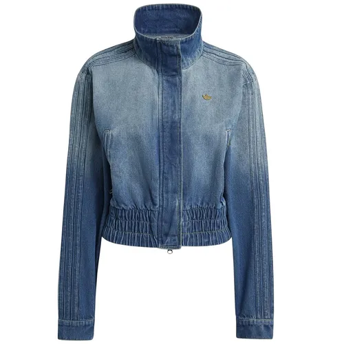 Áo Khoác Nữ Adidas Tracktop Denim KE1072 Màu Xanh Da Trời Size XS