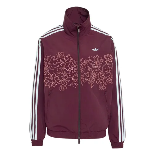 Áo Khoác Nữ Adidas Floral GFX Firebird Loose Track Jacket KX1875 Màu Đỏ Mận Size XS