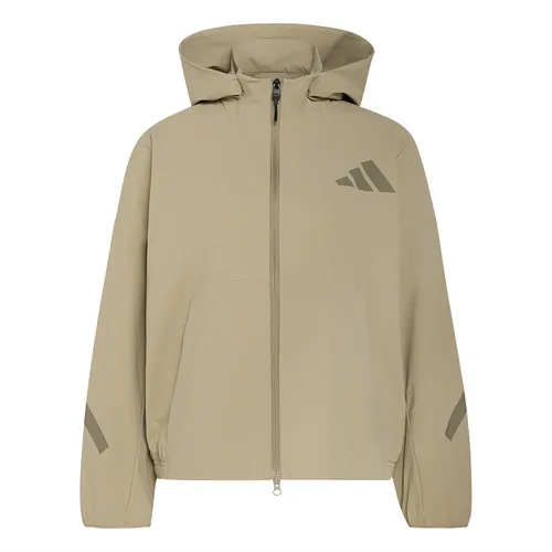 Áo Khoác Nữ Adidas ZNE Track Top Knitted Shirt KD8476 Màu Be Xám Size XS
