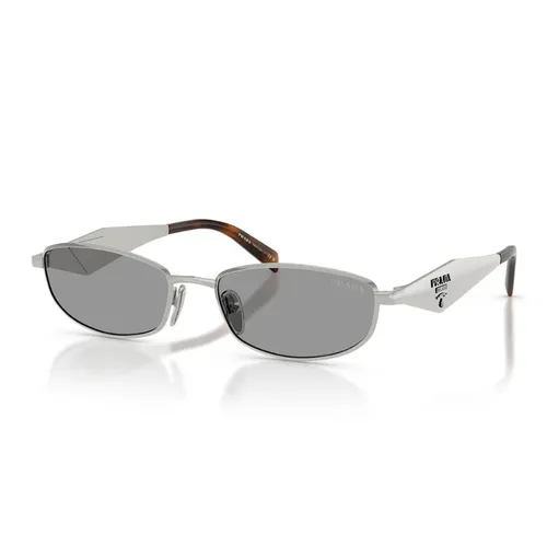 Kính Mát Nam Prada 0PR D51S 1BC50Q Sunglasses Silver Grey Màu Xám Bạc