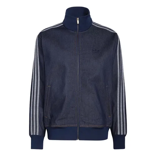 Áo Khoác Nam Adidas Firebird Adicolor Raw Denim Track Top KS4971 Màu Xanh Chàm Size XS