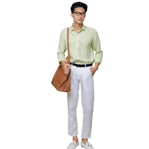 Quần Dài Nam F2 Fashion & Freedom Linen DN14-T-29-0820 Màu Trắng Size 29