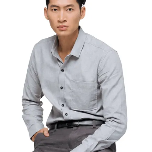 Áo Sơ Mi Nam F2 Fashion & Freedom Men In Style SMM197-X-S-0820 Màu Xám Size S