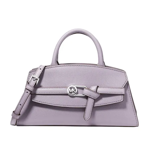 Túi Đeo Chéo Nữ Michael Kors MK Greta Small Leather Satchel Lilac 35F6SG8S1L Màu Tím Pastel