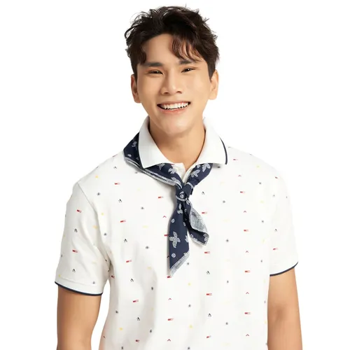 Áo Thun Nam F2 Fashion & Freedom Cotton Casual Menswear Pattern TC395-TRẮNG HT MÀU-S-0124 Màu Trắng Size S