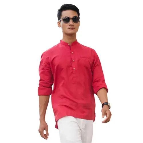 Áo Sơ Mi Linen Nam F2 Fashion & Freedom New Spirit SMM208-Đ-M-1221 Màu Đỏ Size M